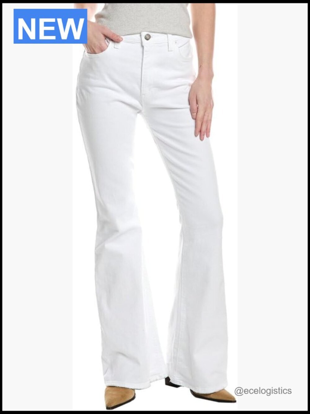 High Rise Flare Jean Premium Stretch Denim